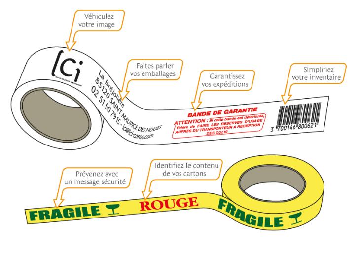 Avantages des rubans adhésifs personnalisés 